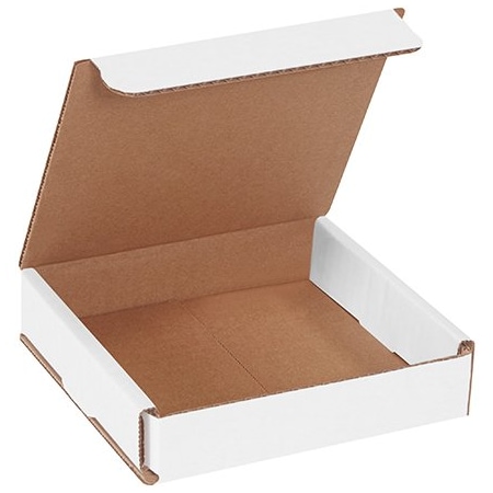 Bsc Preferred 5 x 5 x 1'' White Corrugated Mailers, 50PK BUY00026217